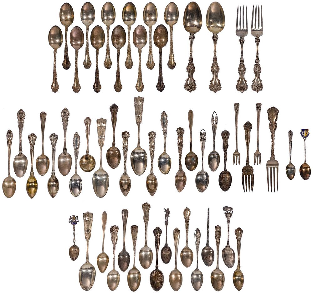 Lot 306: Sterling Silver Flatware Assortment