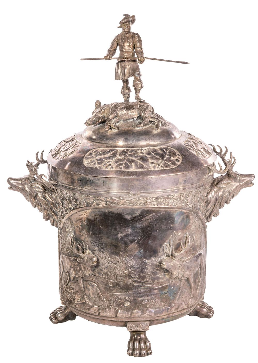 Lot 324: Silverplate Presentation Trophy