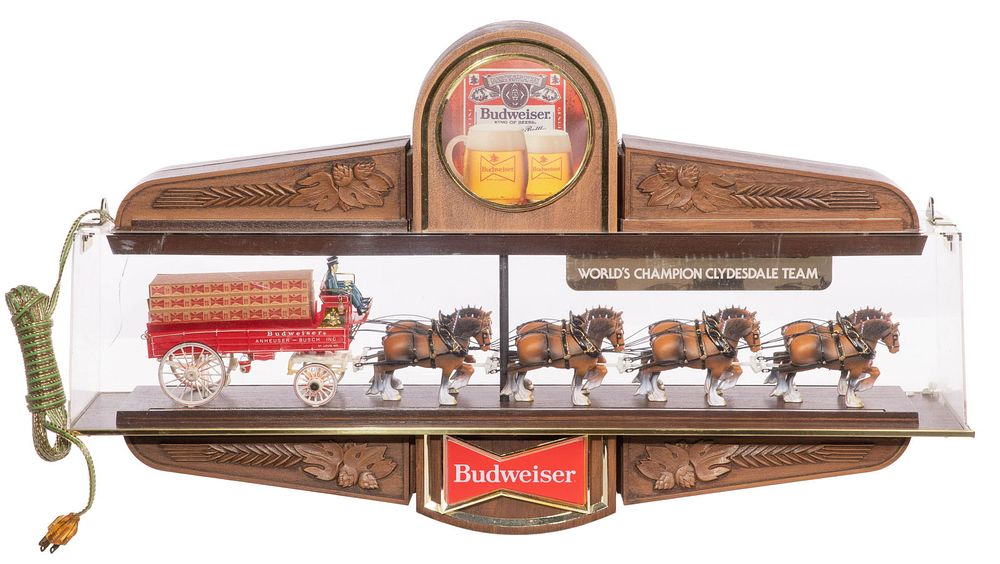 Lot 359: Budweiser Advertising Sign