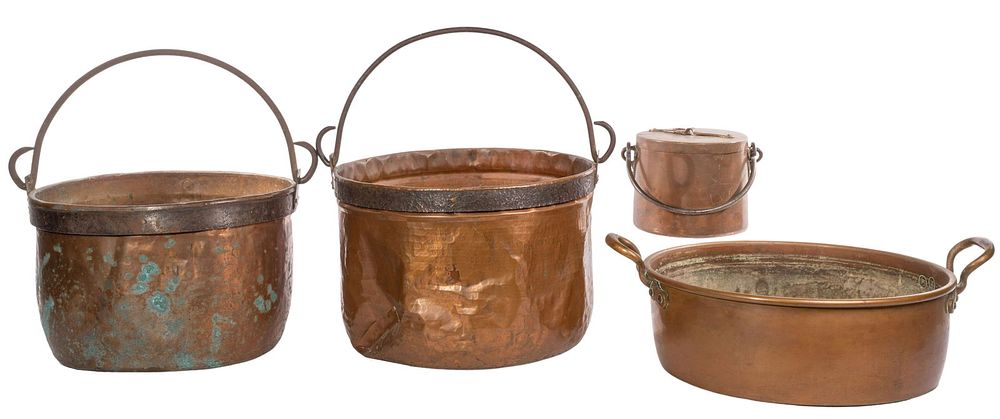 Lot 371: Copper Pot Assortment