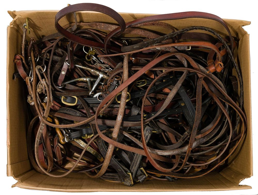 Lot 375: Leather Saddle Strap Assortment