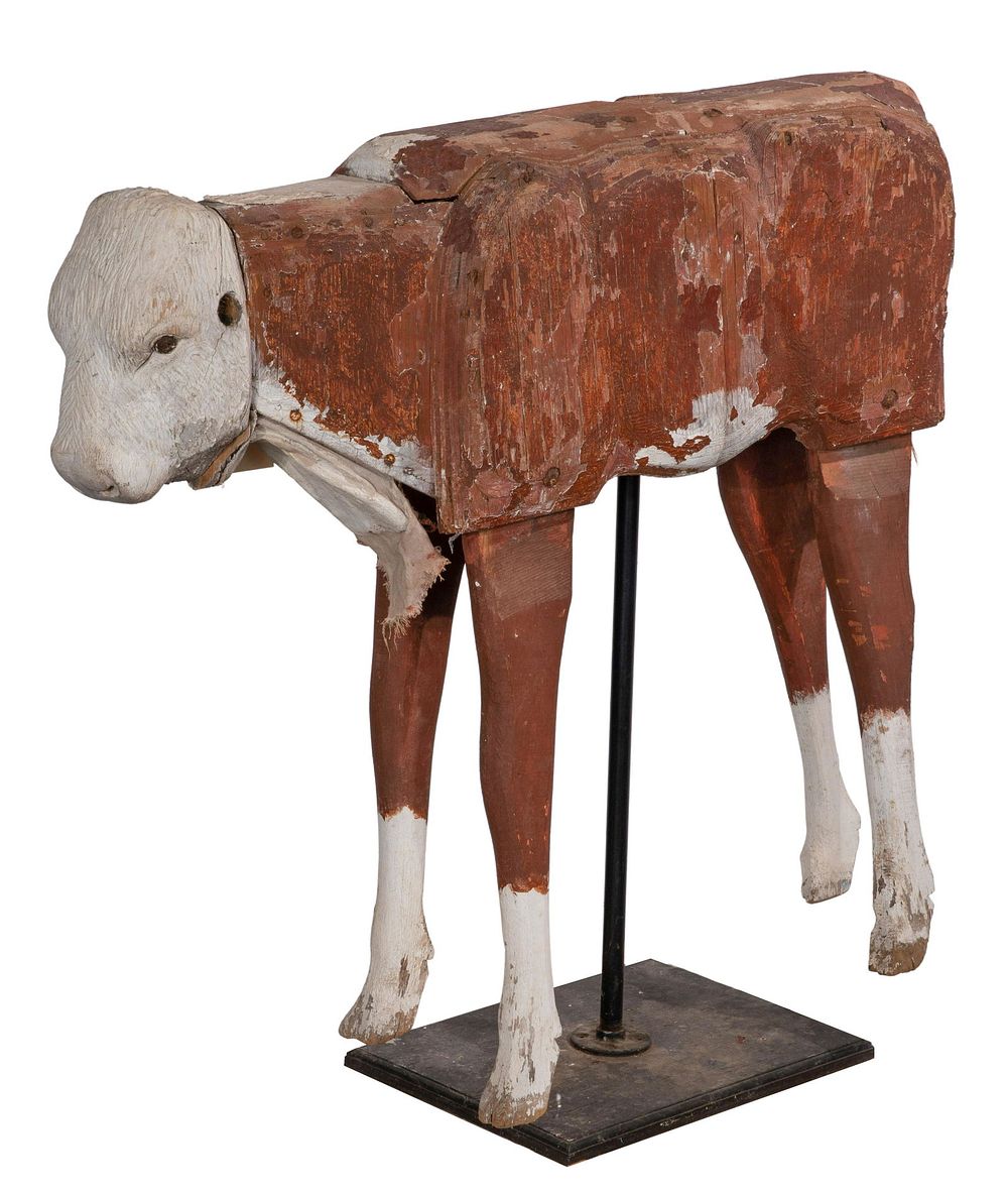 Lot 389: Folk Art Cow