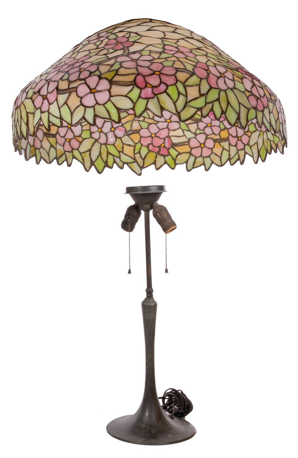 Lot 482: Leaded Stained Glass Lamp