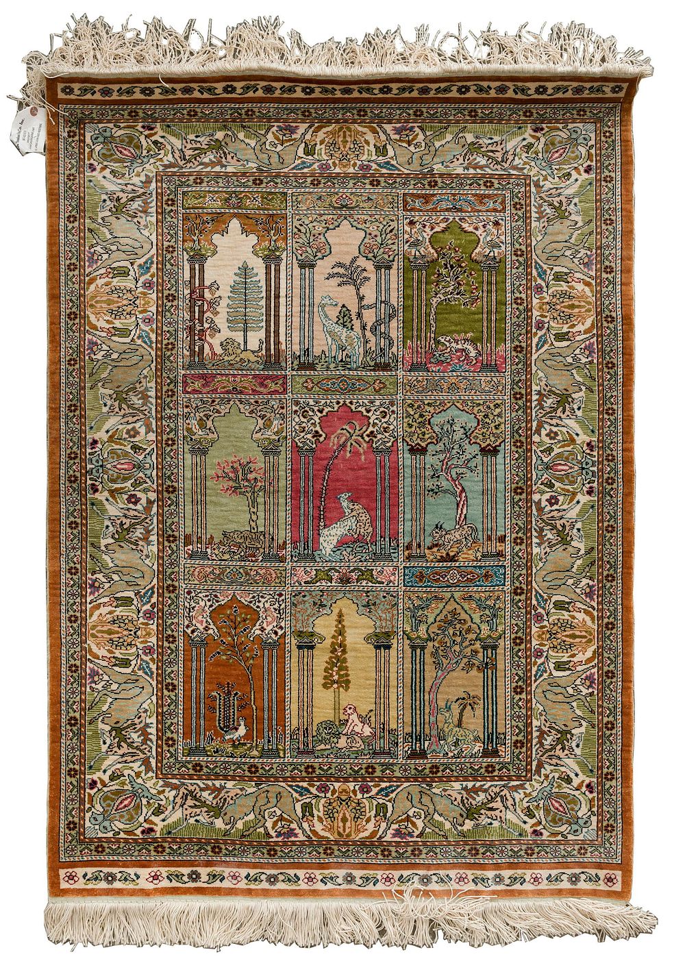 Lot 502: Silk Prayer Rug