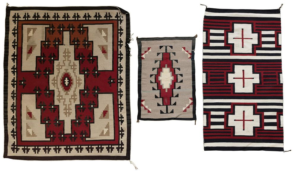 Lot 504: Native American Navajo Style Wool Rug Assortment