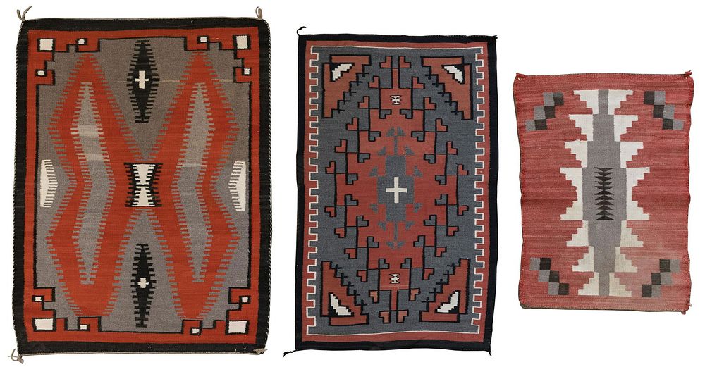 Lot 505: Native American Navajo Style Wool Rug Assortment