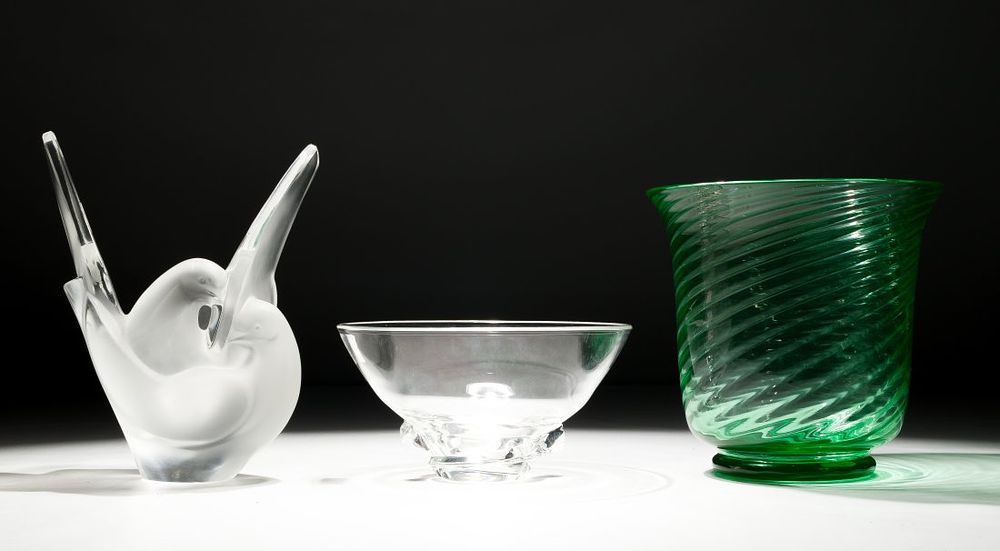 Lot 526: Lalique Crystal and Steuben Glass Assortment