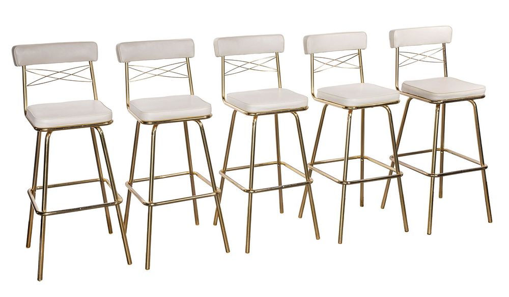 Lot 535: MCM Swivel Bar Stool Collection