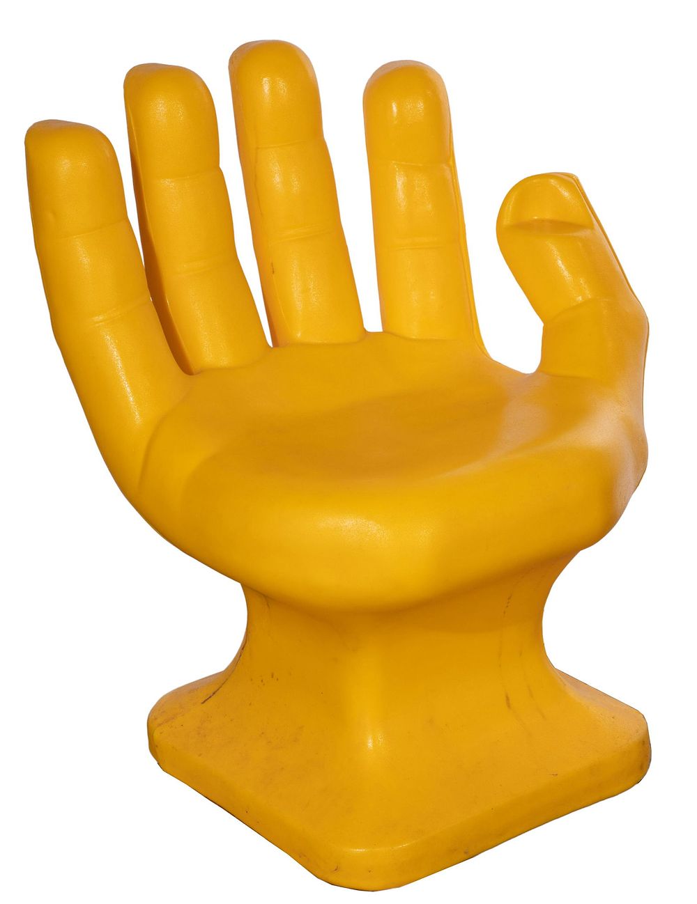 Lot 537: RMI Blow Mold Yellow Hand Chair