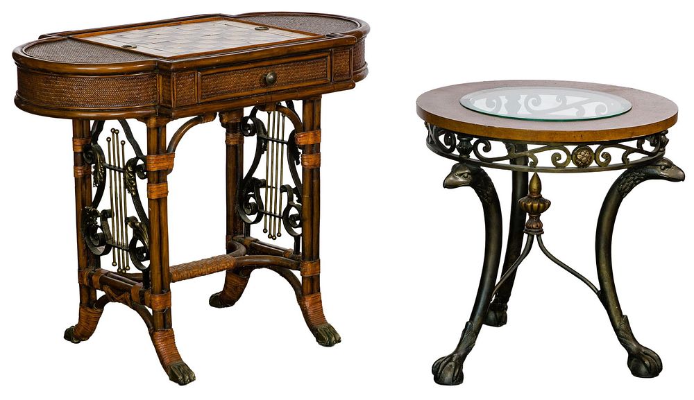 Lot 555: Maitland Smith Game Table