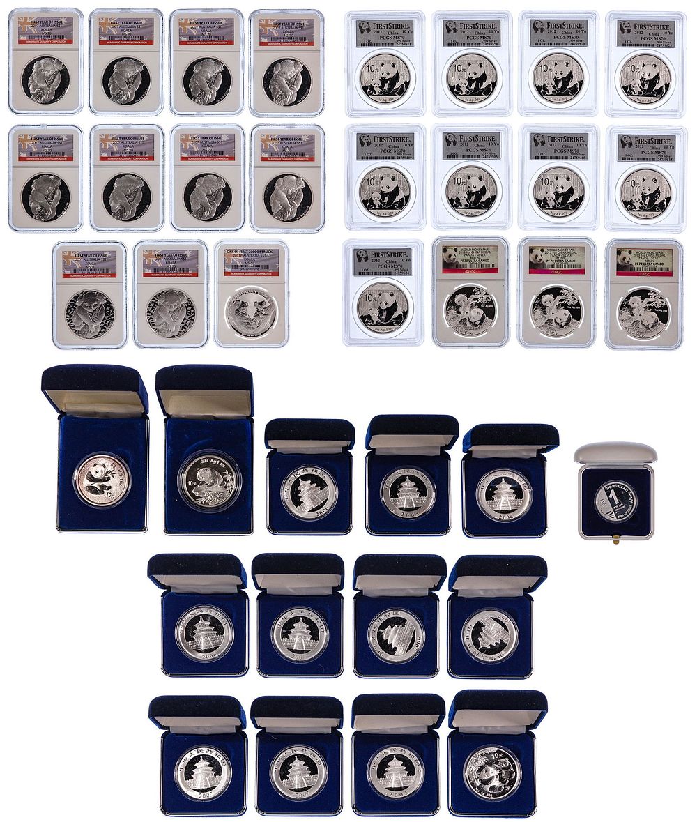 Lot 153: China and Australia Silver Coin Assortment