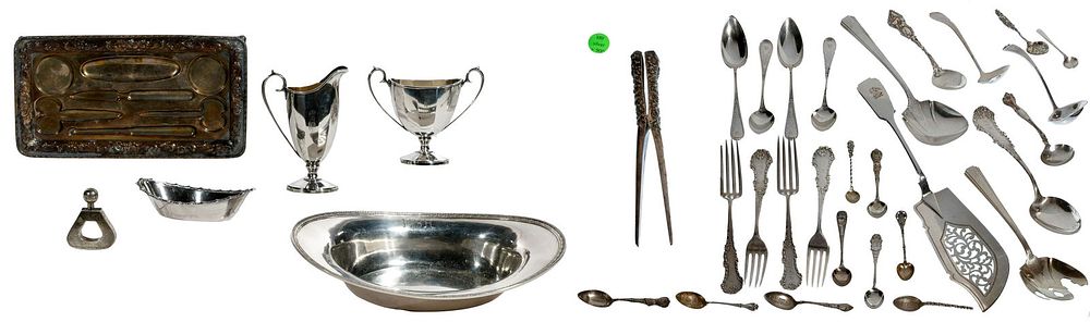 Lot 162: Sterling Silver Tableware Assortment