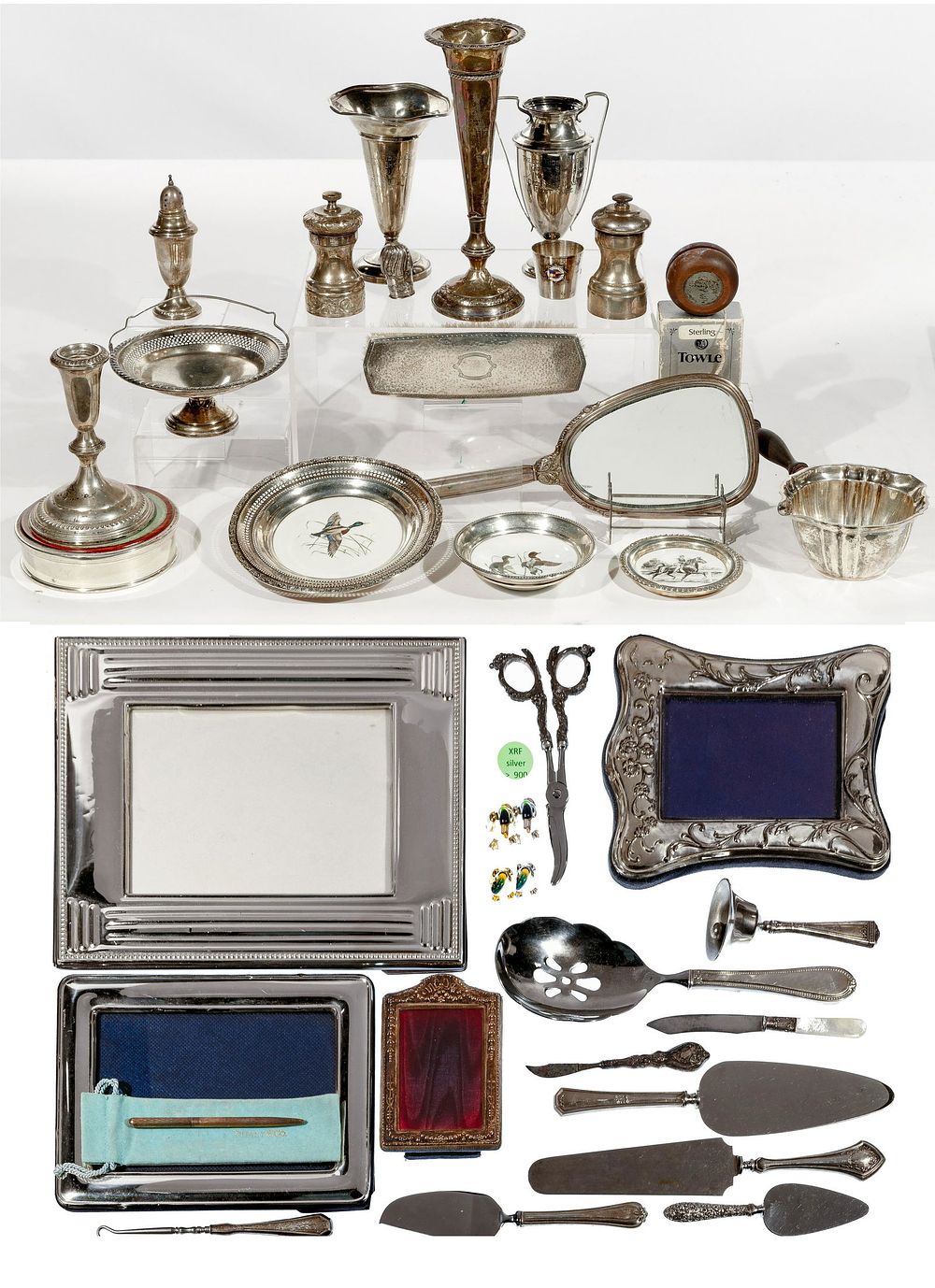 Lot 164: Sterling Silver Weighted Tableware Assortment