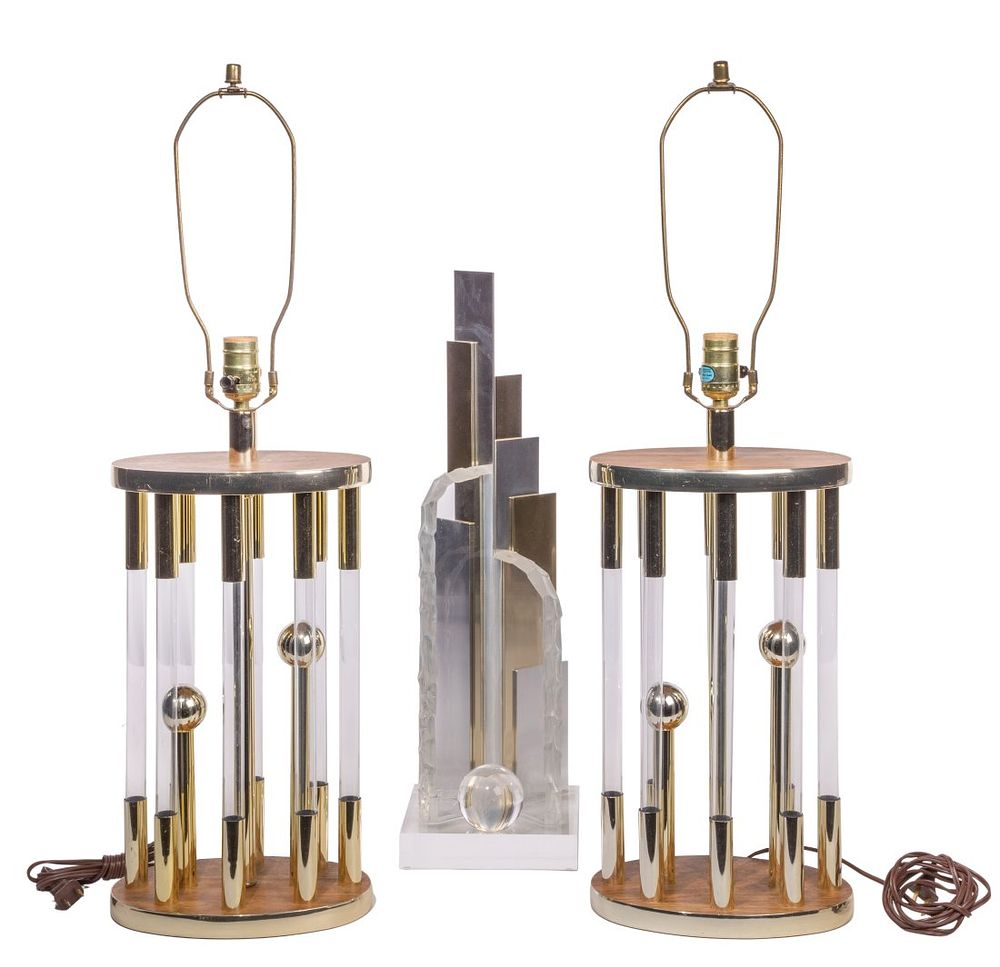 Lot 207: Dan Murphy Lucite and Metal Sculpture