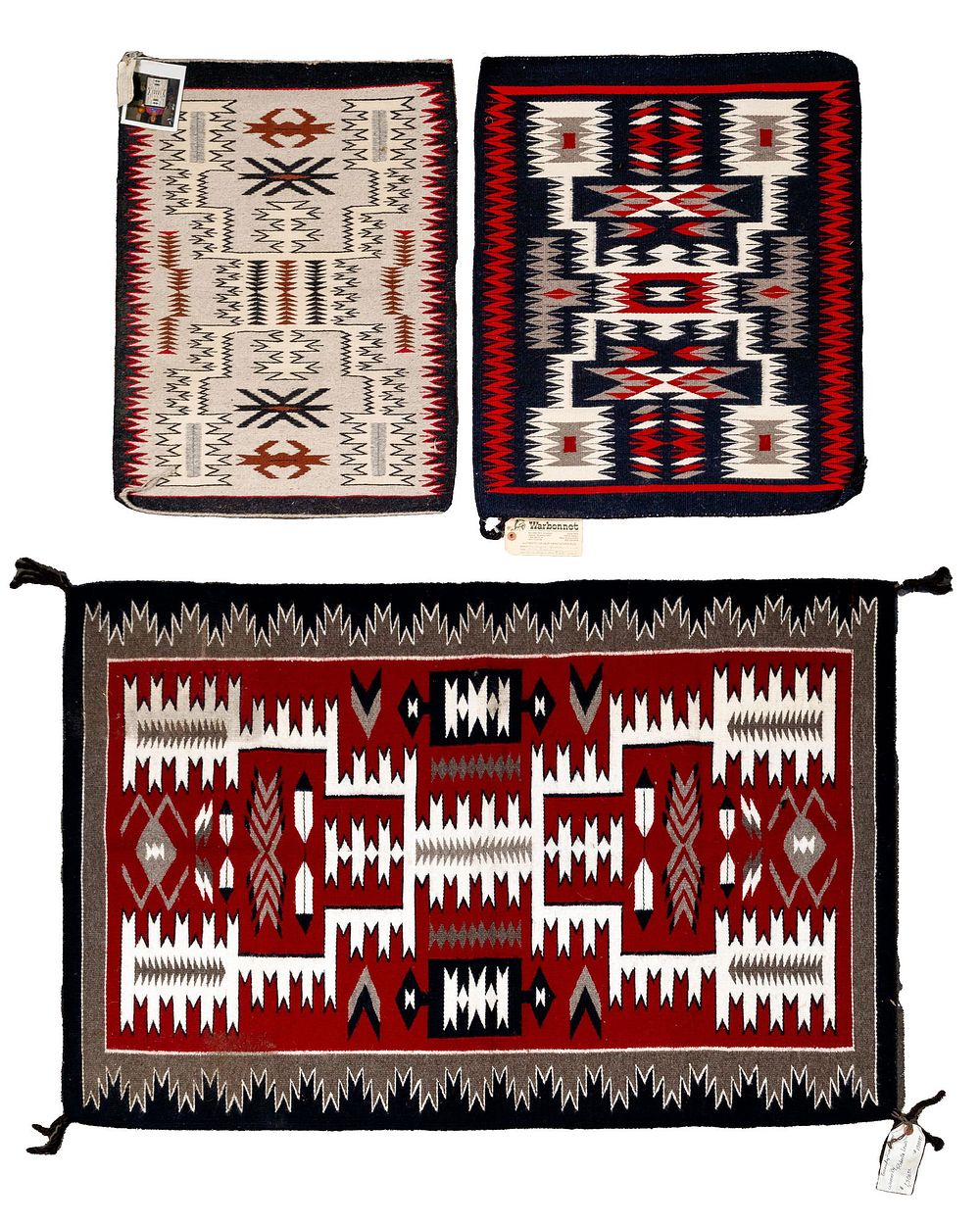 Lot 225: Native American Indian Navajo Wool Rug Assortment