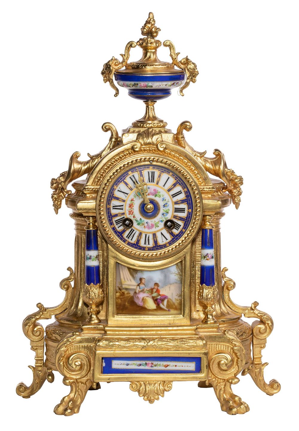 Lot 232: French Japy Freres Ormolu Mantel Clock