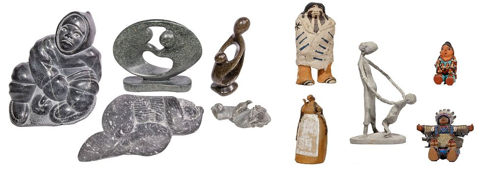 Lot 235: Inuit Carved Figure Assortment