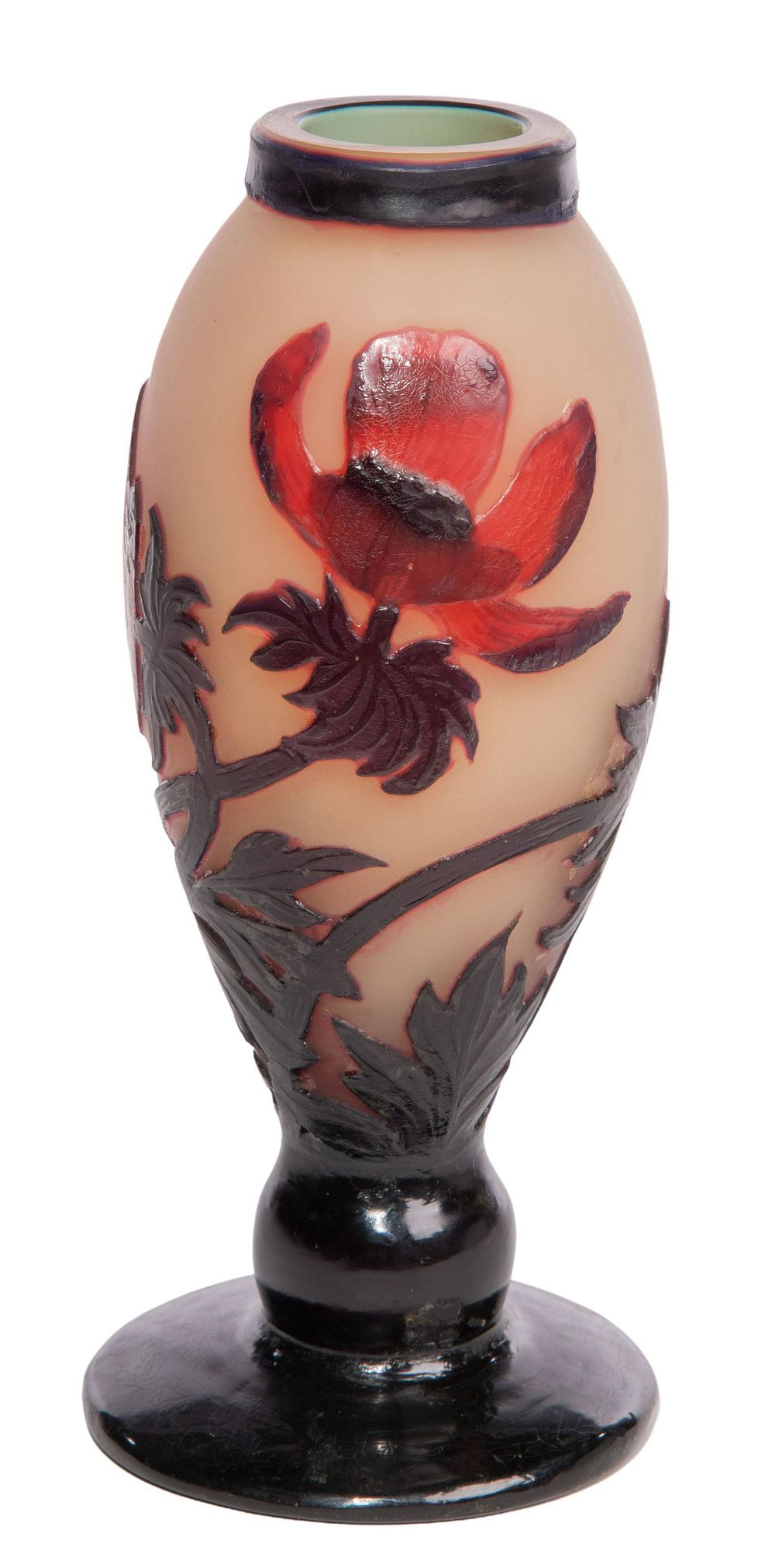 Lot 241: Muller Fres Luneville Cameo Glass Vase