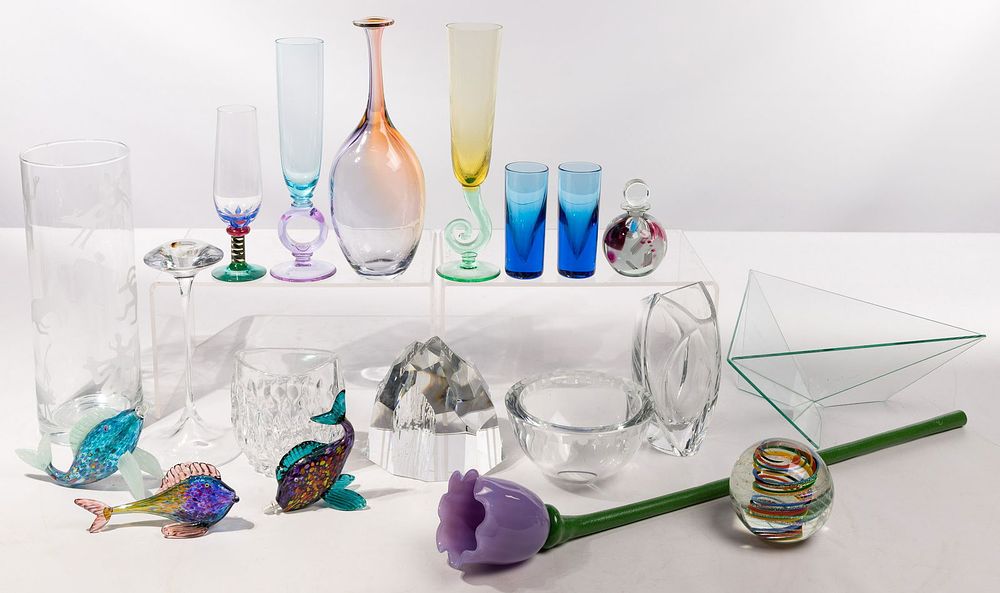 Lot 242: Signed Art Glass Assortment