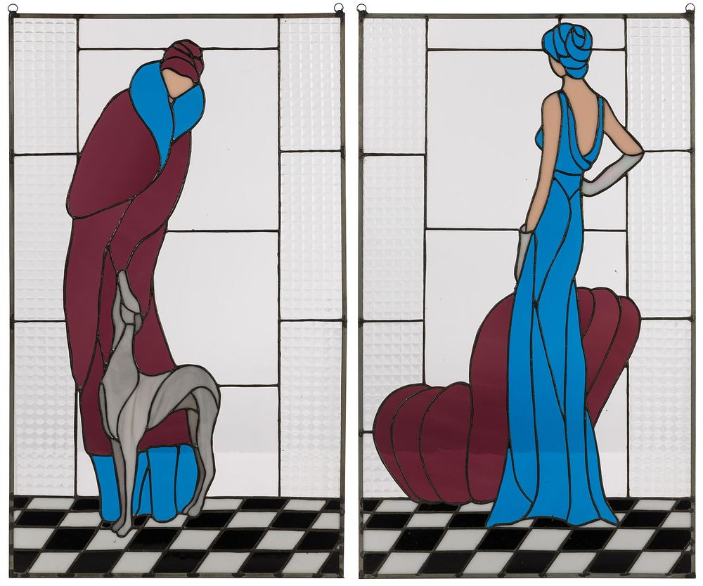 Lot 275: Stained Glass Panels