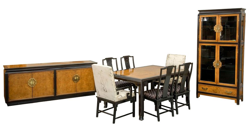 Lot 285: Raymond Sabota for Century Furniture 'Chin Hua' Dining Suite