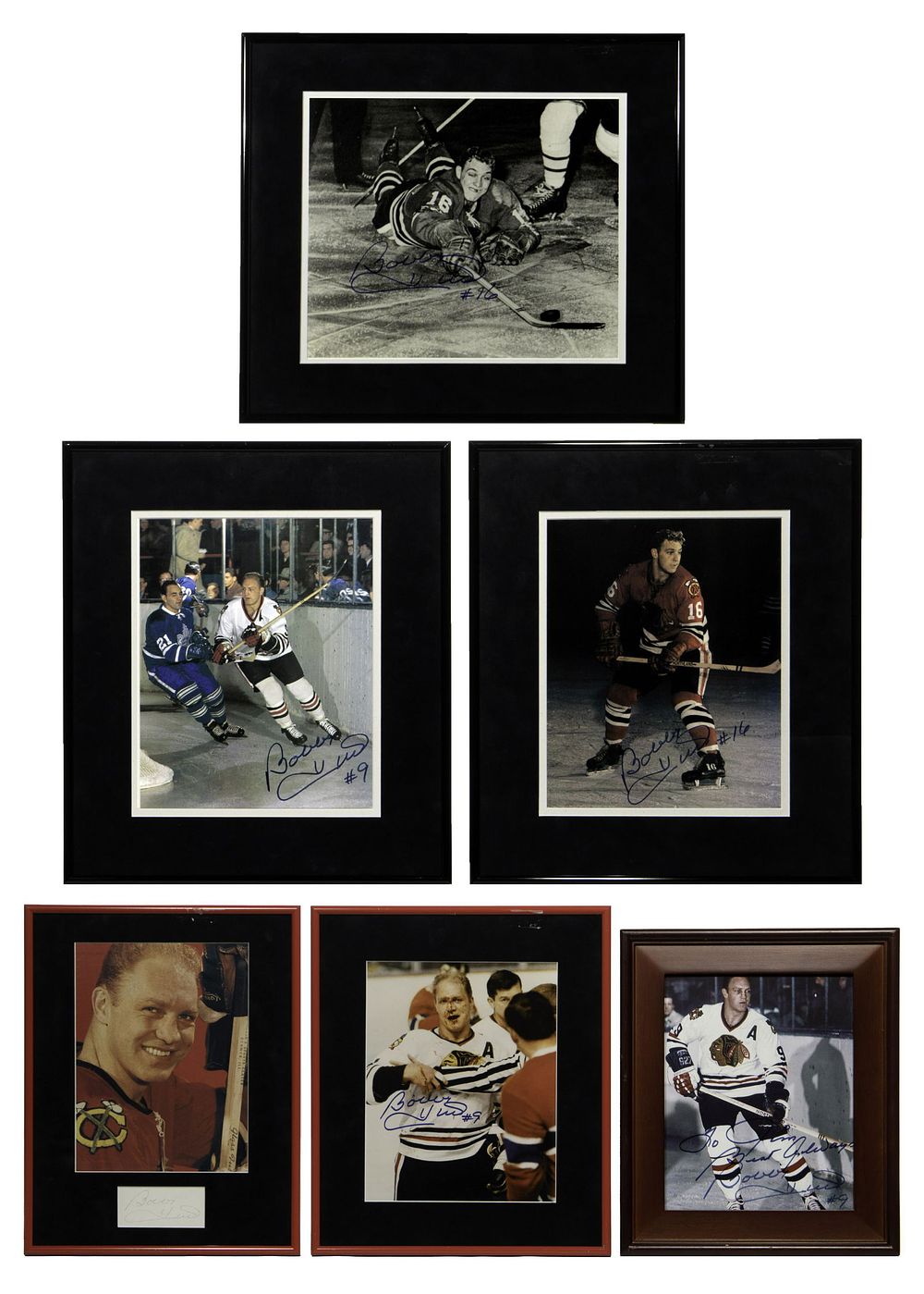 Lot 291: Chicago Blackhawks Bobby Hull Signed Photograph Assortment