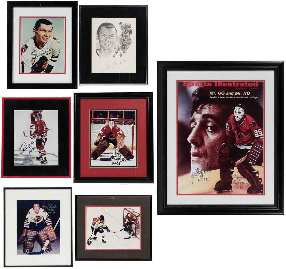 Lot 301: Chicago Blackhawks Signed Player Photographs