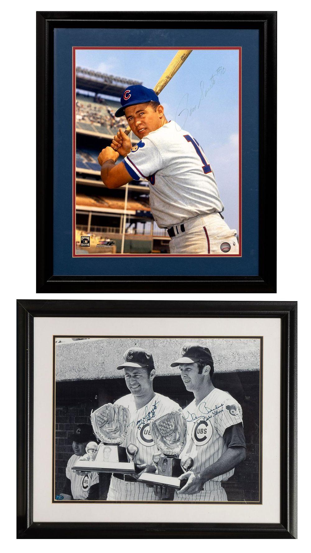 Lot 303: Chicago Cubs Ron Santo and Glenn Beckert Signed Photographs