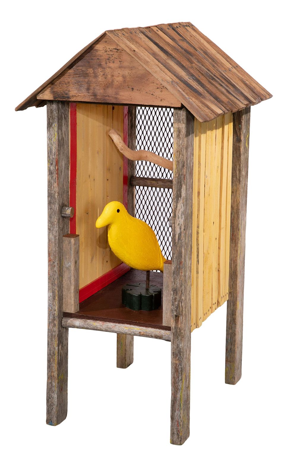 Lot 157: Larry Ballard (American, 20th Century) Folk Art Bird Sculpture