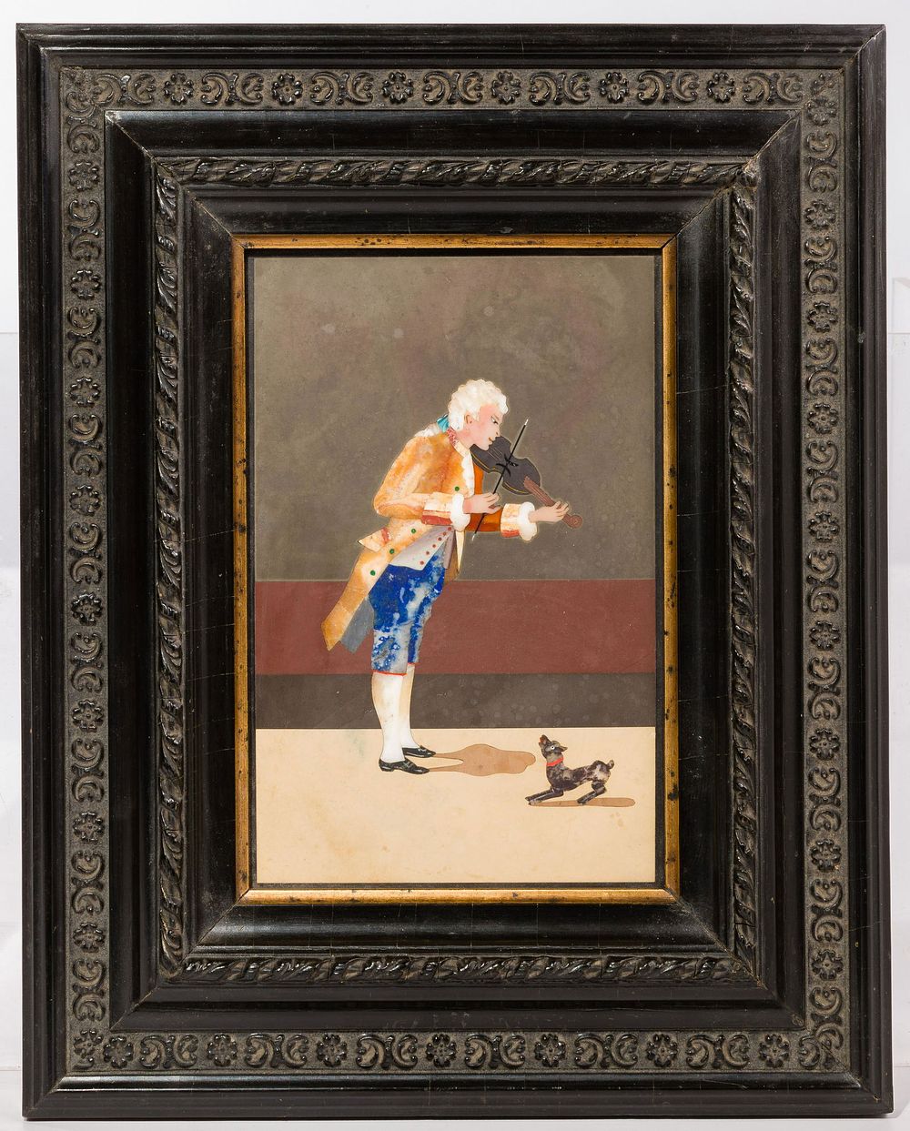 Lot 164: Attributed to Giovanni Montelatici (Italian, 1864-1930) Pietra Dura Plaque