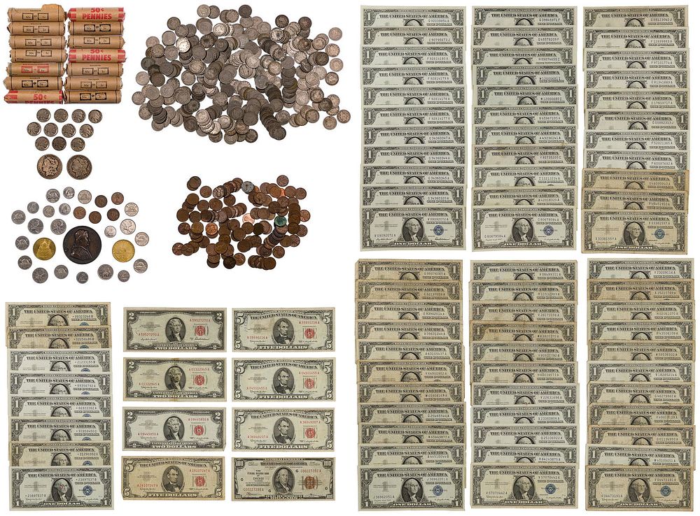 Lot 172: Coin and Currency Assortment
