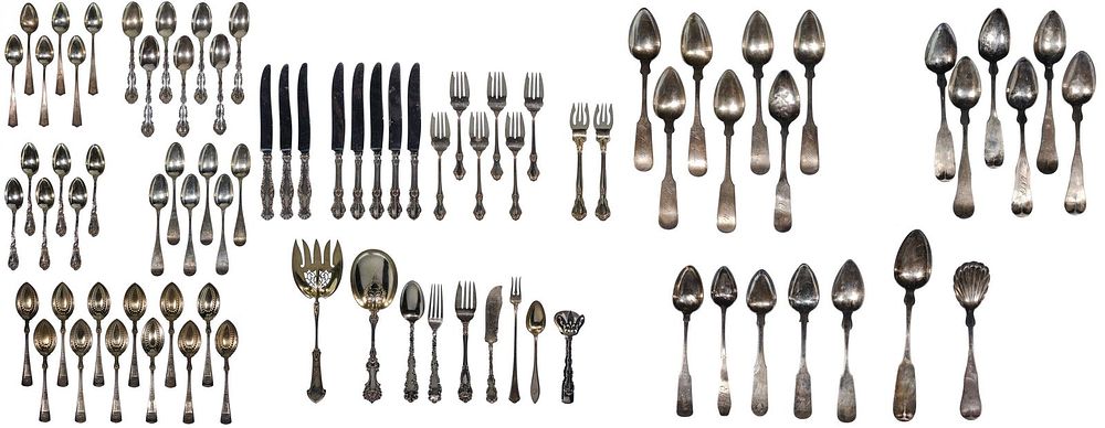 Lot 184: Sterling Silver Flatware Assortment