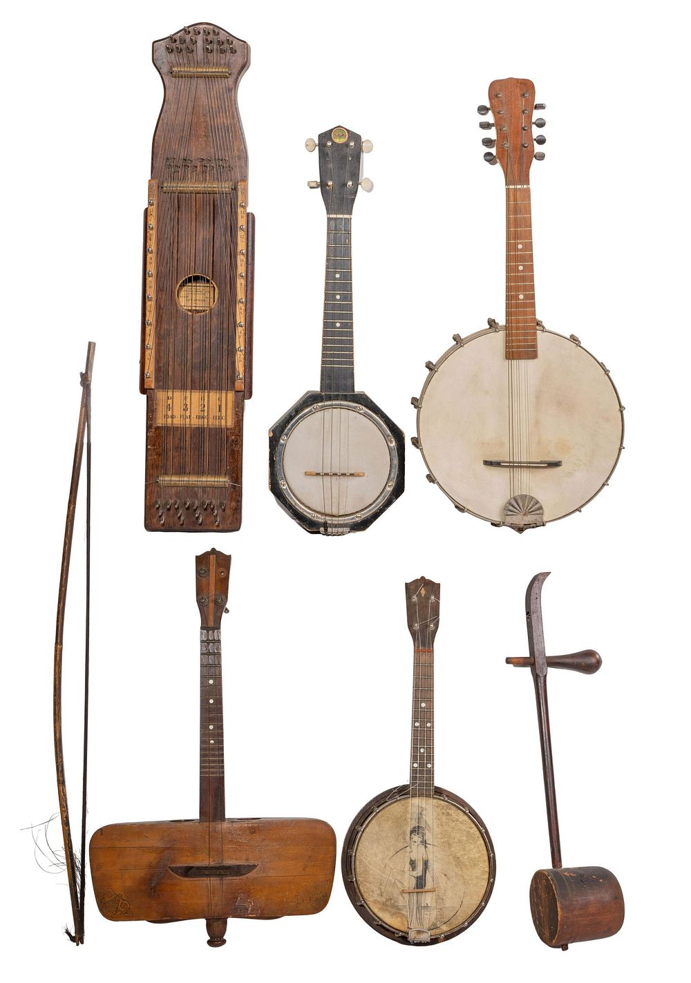Lot 199: Stringed Wood Instrument Assortment