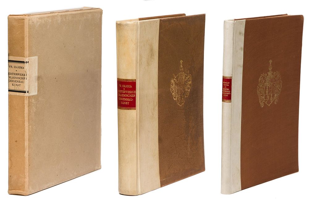 Lot 213: Fridolin Hamma German Language Violin Books