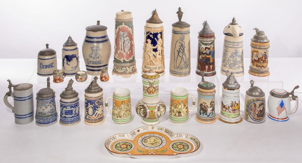 Lot 245: Ceramic Stein and Mug Assortment