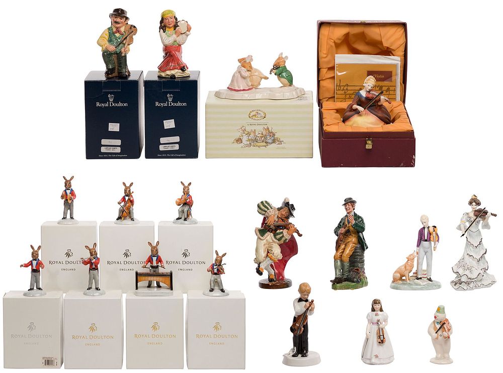 Lot 252: Royal Doulton Violin Figurine Assortment
