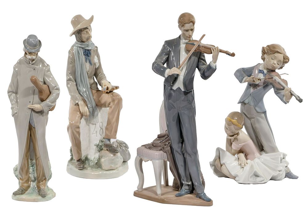 Lot 263: Lladro Violin Figurine Assortment