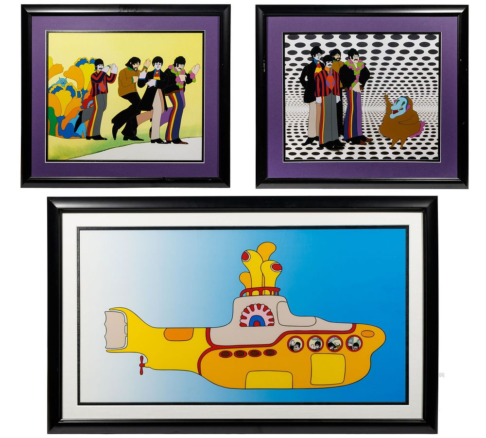 Lot 272: Beatles 'Yellow Submarine' Animation Cel Assortment