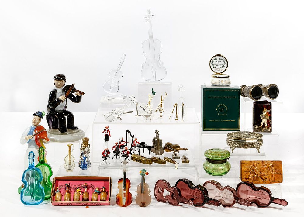Lot 294: Decorative Violin Object Assortment