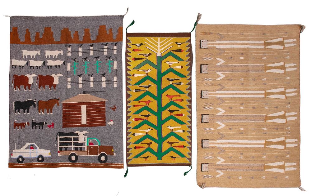 Lot 297: Navajo Wool Rug Assortment