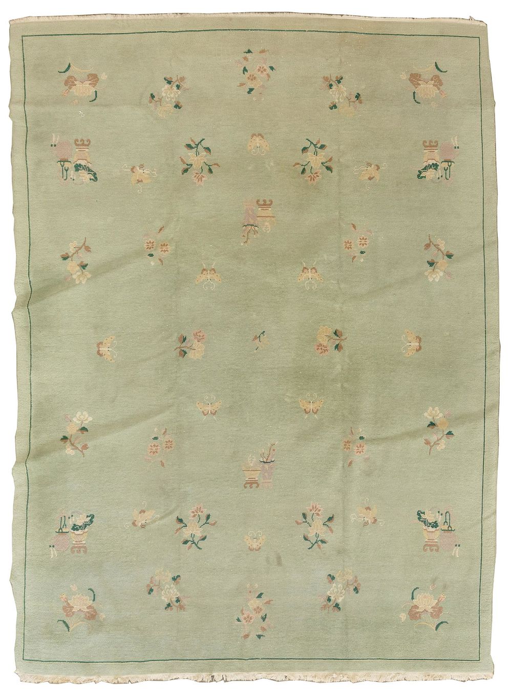 Lot 299: Chinese Art Deco Style Wool Rug