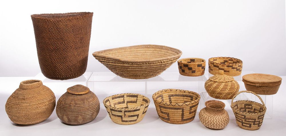 Lot 312: Native American Indian Basket Assortment