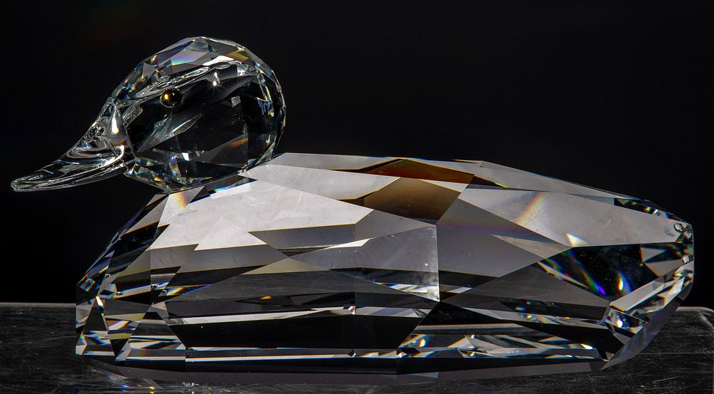 Lot 323: Swarovski Crystal 'Giant Mallard' Sculpture