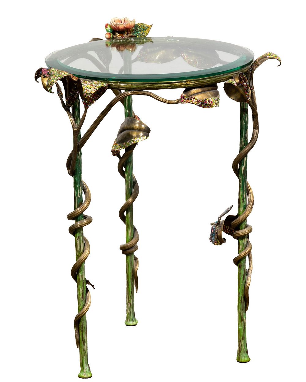 Lot 333: Jay Strongwater Side Table