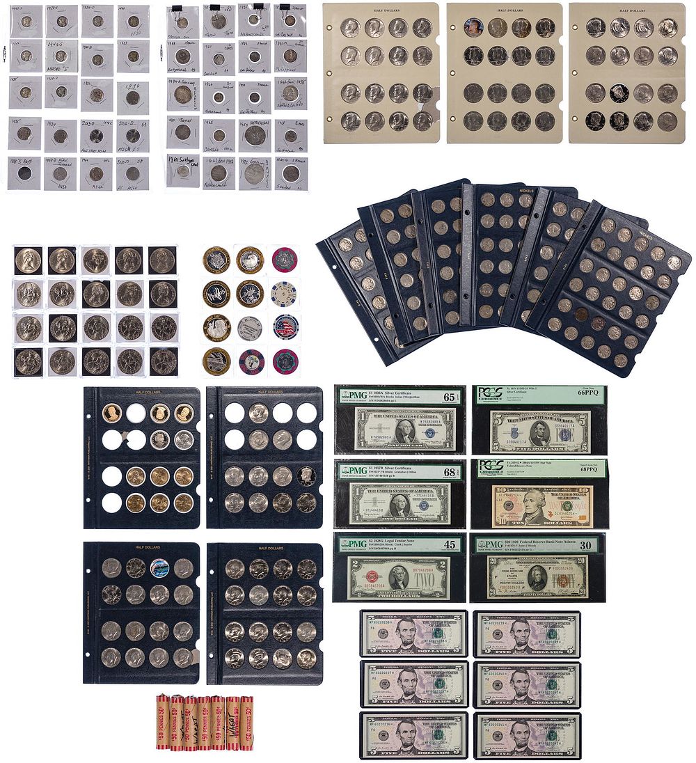 Lot 159: Coin and Currency Assortment