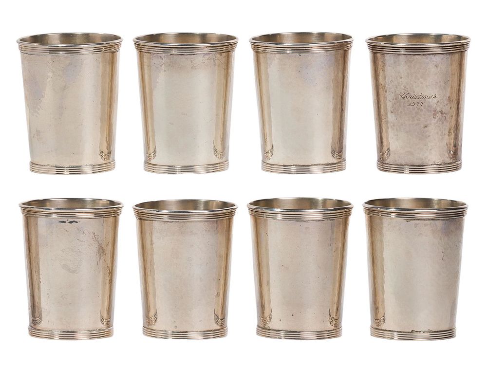 Lot 162: Newport Sterling Silver Mint Julep Cup Collection