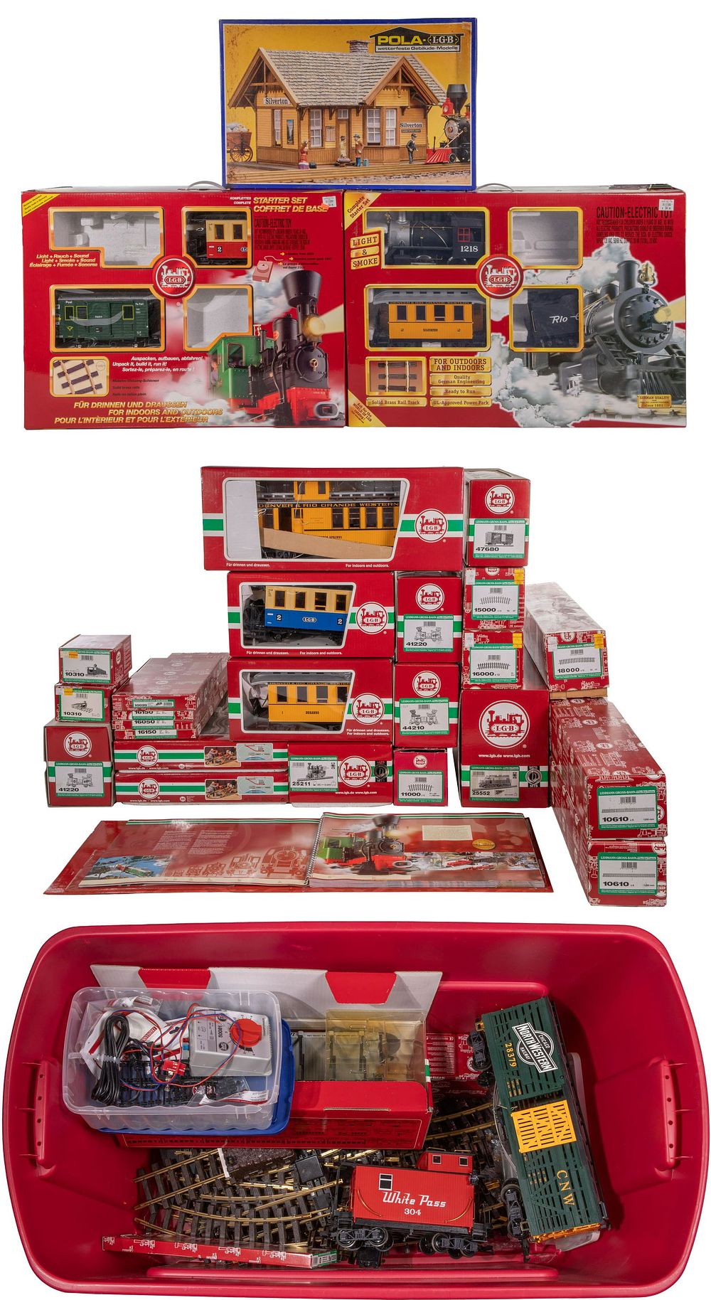 Lot 181: Lehmann-Gross-Bahn G-Scale Model Train Assortment