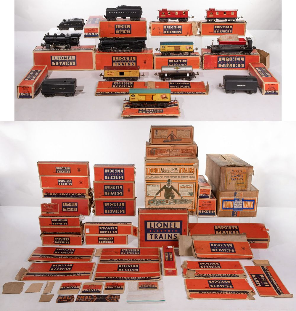 Lot 186: Lionel Model Train Locomotive and Car Assortment