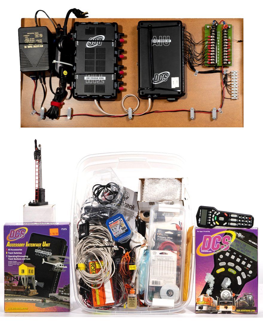Lot 206: MTH-Rail King DCS Model Train Component Assortment