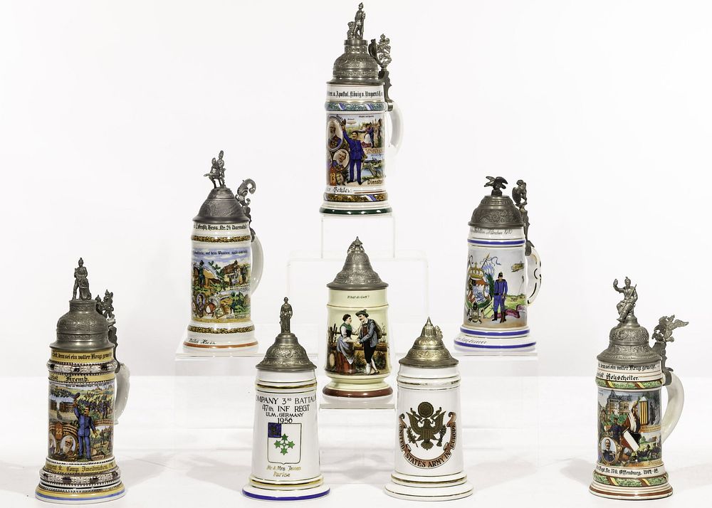 Lot 208: Lithophane Stein Assortment